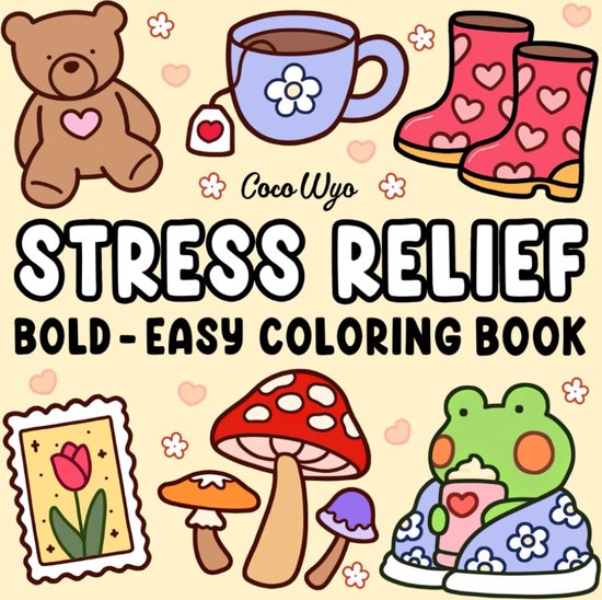 Coco Wyo - Stress Relief - Kleurboek - Volwassenen en Kinderen - TikTok Trend