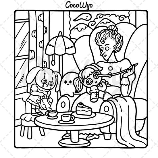 Coco Wyo - Spooky Cutie - Kleurboek - Volwassenen en Kinderen - TikTok Trend