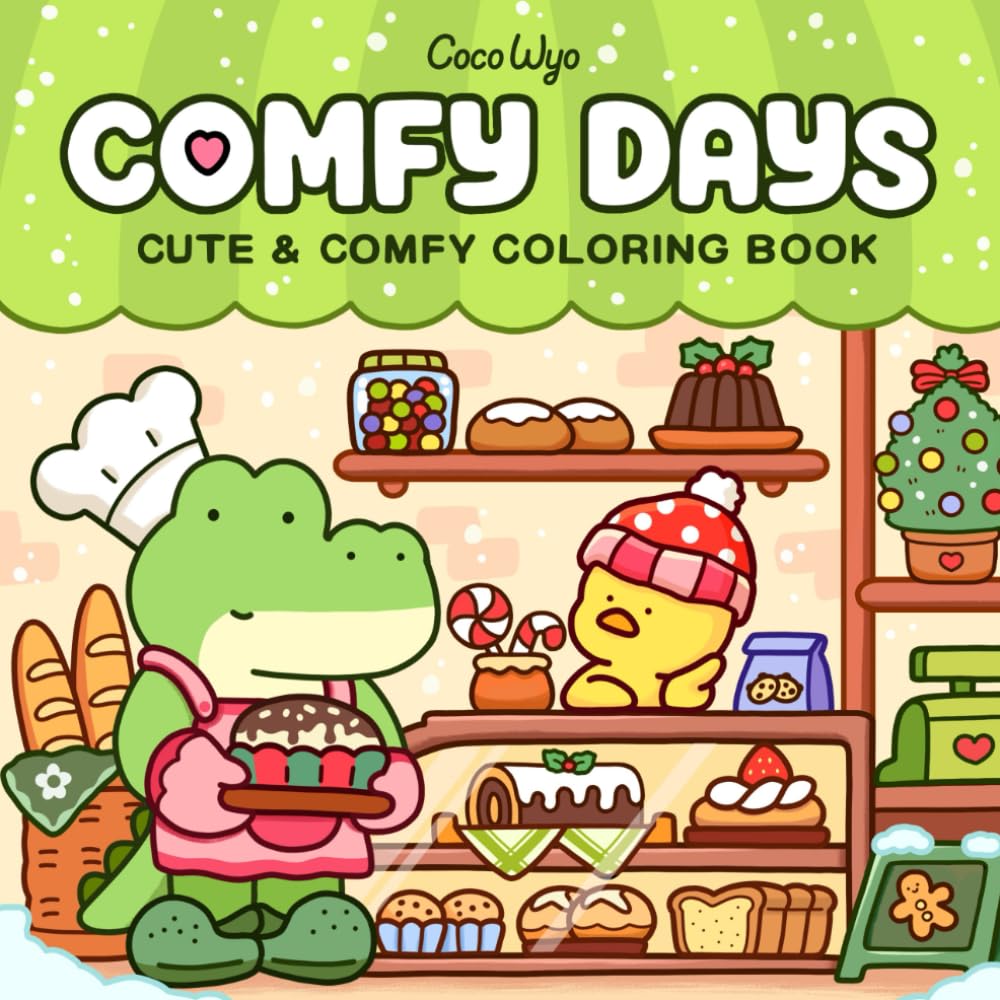 Coco Wyo - Comfy Days - Kleurboek - Volwassenen en Kinderen - TikTok Trend