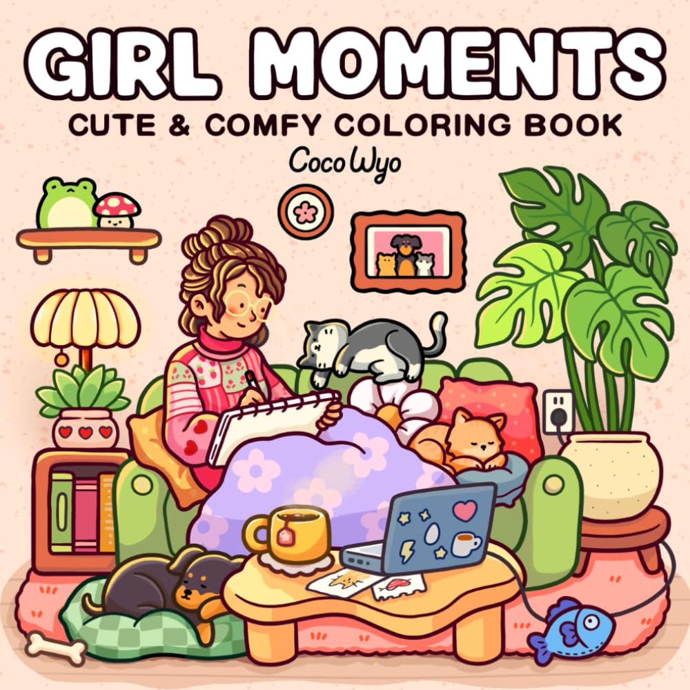 Coco Wyo - Girl Moments - Kleurboek - Volwassenen en Kinderen - TikTok Trend