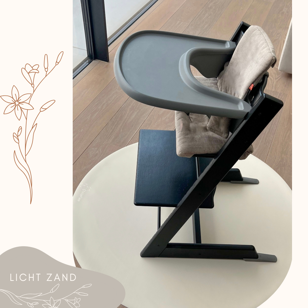 NilaFee - Knoeimat - Vloerbeschermer - Kinderstoel - 107 cm - PVC - Verschillende kleuren - Licht zand