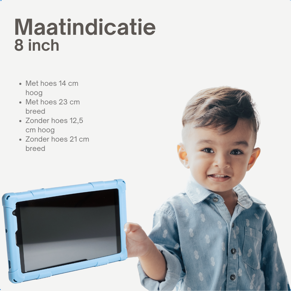 NilaFee® Educatieve Kindertablet - Tablet kinderen - 128 GB - Octocore - Complete Set Play Store - Simkaart - Ook voor volwassenen - Ophangkoord Auto - Pen - Kids Tablet - Oudercontrole - Kindertablet vanaf 3 jaar - Blauw
