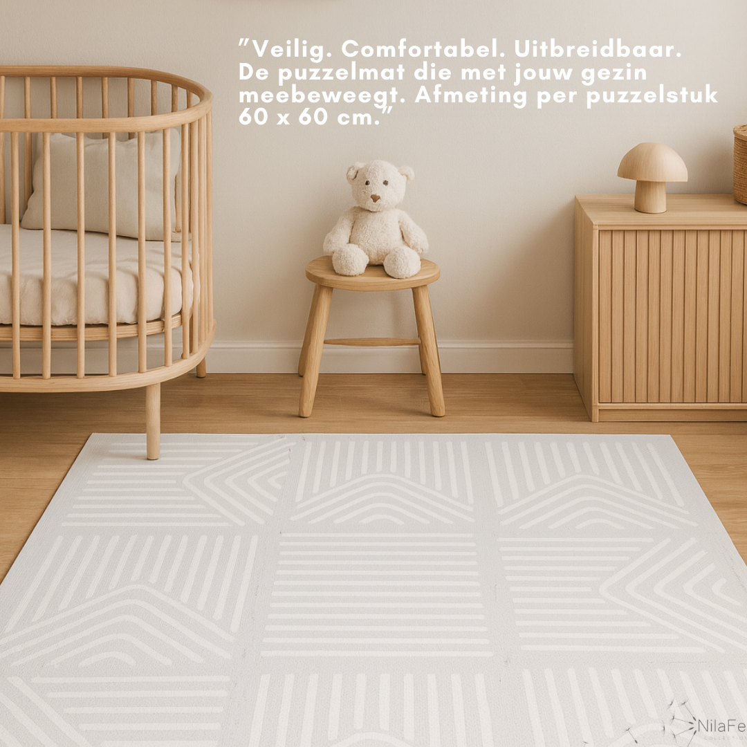 NilaFee™ - Speelmat - Foam - Geometry Gray