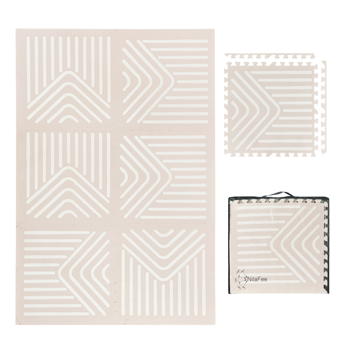 NilaFee™ - Speelmat - Foam - Geometry Sandy