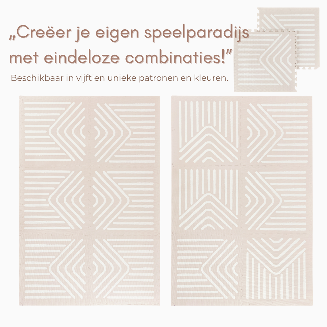 NilaFee™ - Speelmat - Foam - Geometry Sandy