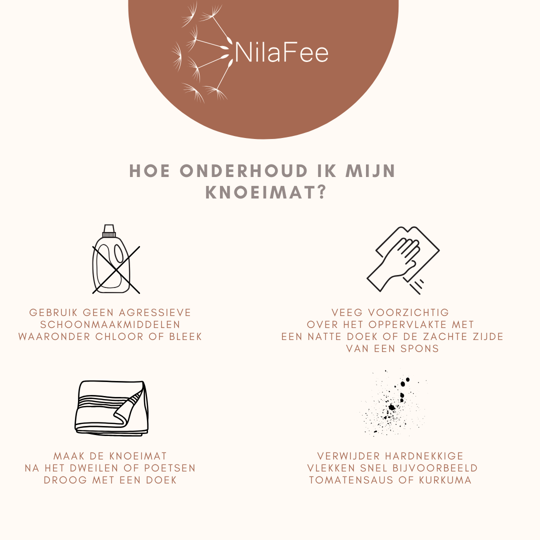 NilaFee - Knoeimat - Vloerbeschermer - Kinderstoel - 107 cm - PVC - Verschillende kleuren - Zand