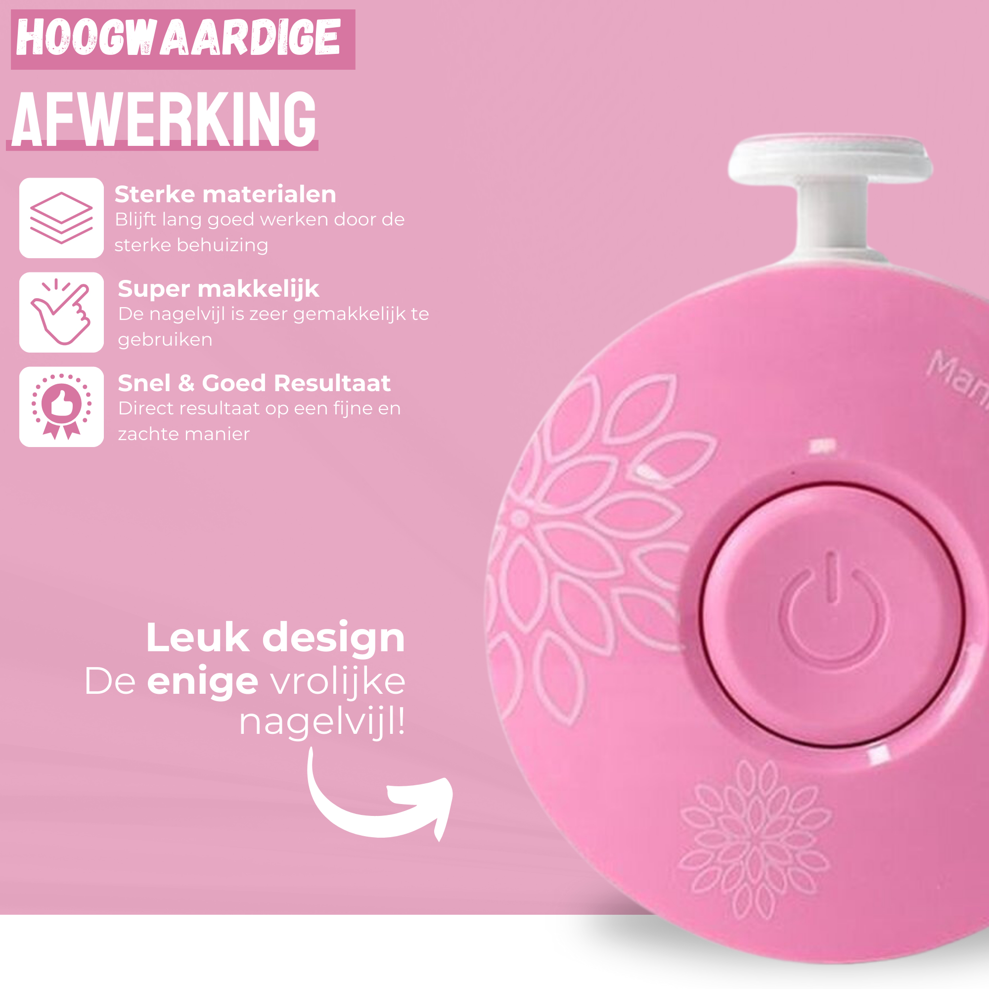 NilaFee® Elektrische Babynagelvijl - Veilig & Geruisloos met 7 Opzetstukken voor Baby's, Peuters en Puppies - Inclusief Batterij