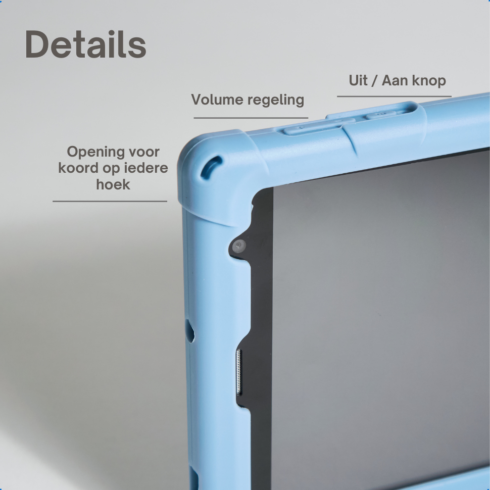 NilaFee® Educatieve Kindertablet - Tablet kinderen - 128 GB - Octocore - Complete Set Play Store - Simkaart - Ook voor volwassenen - Ophangkoord Auto - Pen - Kids Tablet - Oudercontrole - Kindertablet vanaf 3 jaar - Blauw