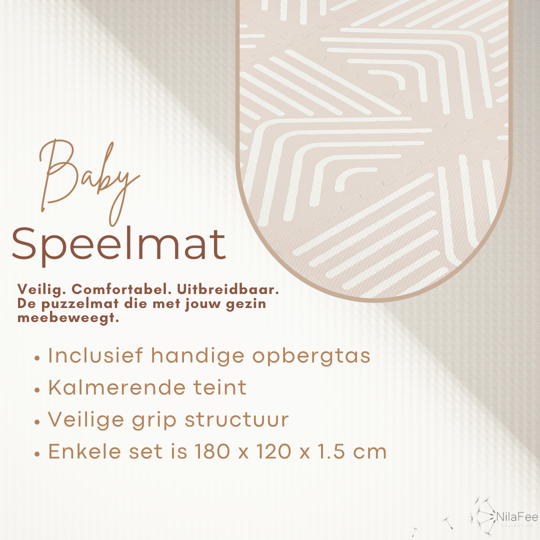 NilaFee™ - Speelmat - Foam - Geometry Sandy