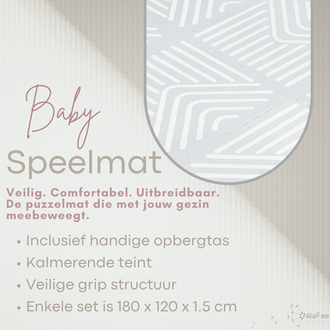 NilaFee™ - Speelmat - Foam - Geometry Gray