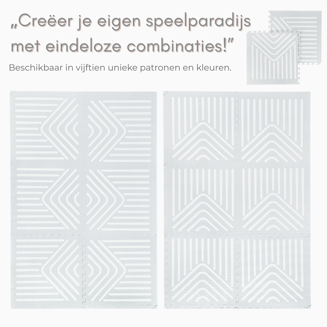NilaFee™ - Speelmat - Foam - Geometry Gray