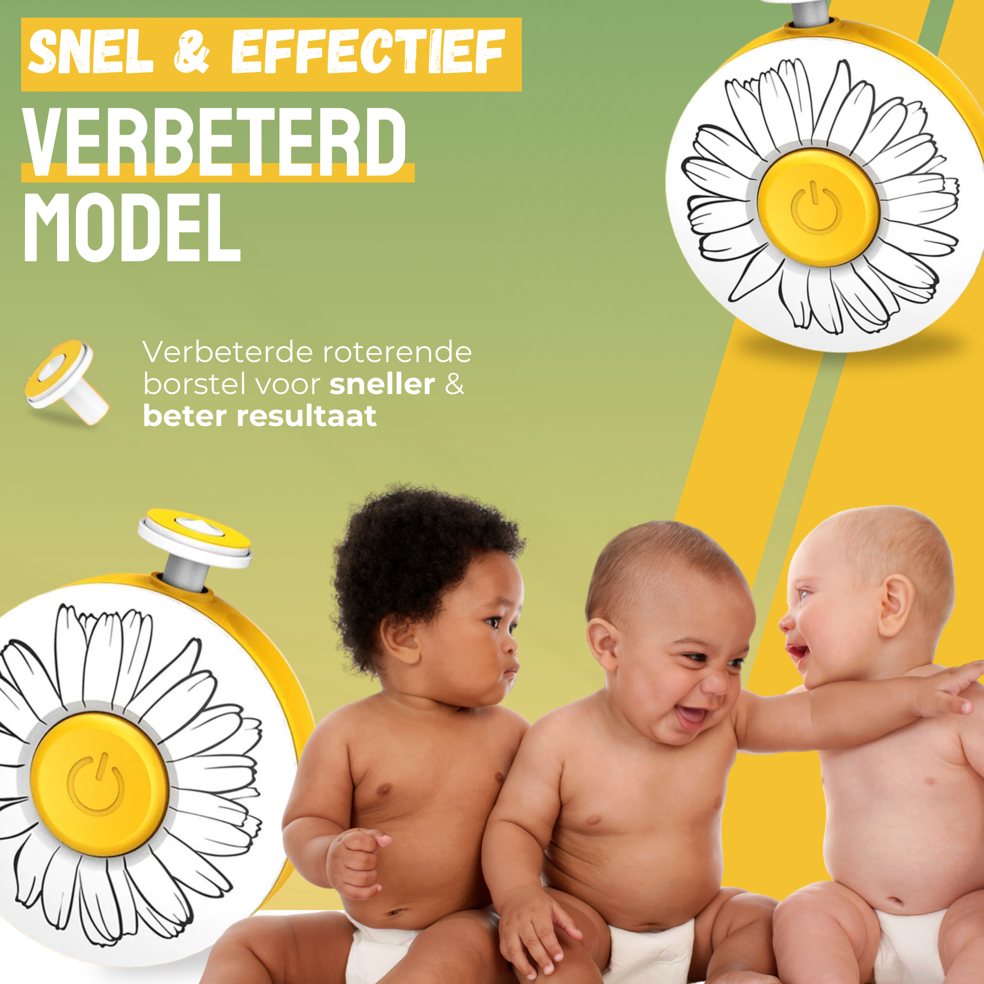 NilaFee® Elektrische Babynagelvijl - Veilig & Geruisloos met 7 Opzetstukken voor Baby's, Peuters en Puppies - Inclusief Batterij